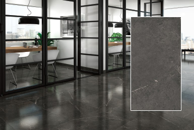 Kinara-importación-y-venta-porcelanato-tipo-cemento-mármol-30x60cm-NIVAL-NEGRO oficina moderna escritorio cafe porcelanato y ceramica tipo cemento piso