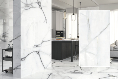 Kinara-importación-y-venta-porcelanato-y-cerámica-formato-grande-80x160cm-NEWBURY-WHITE porcelanato y cerámica formato grande en cocina sala piso pared