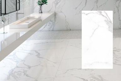 Kinara-importación-y-venta-porcelanato-y-cerámica-formato-grande-60x120cm-PALATINA-BLANCO porcelanato y cerámica formato grande en baño piso pared