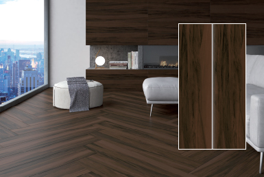 Kinara-importación-y-venta-porcelanato-tipo-madera-15.3x58.9-cm-JACKSON-WENGUE sala muebles blancos ventana vista mueble cafe piso porcelanato tipo madera cafe