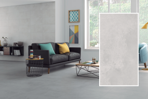 Kinara-importación-y-venta-porcelanato-tipo-cemento-mármol-30x60cm-AVENUE-GREY sala gris cafe piso pared porcelanato y cerámica baldosas tipo cemento