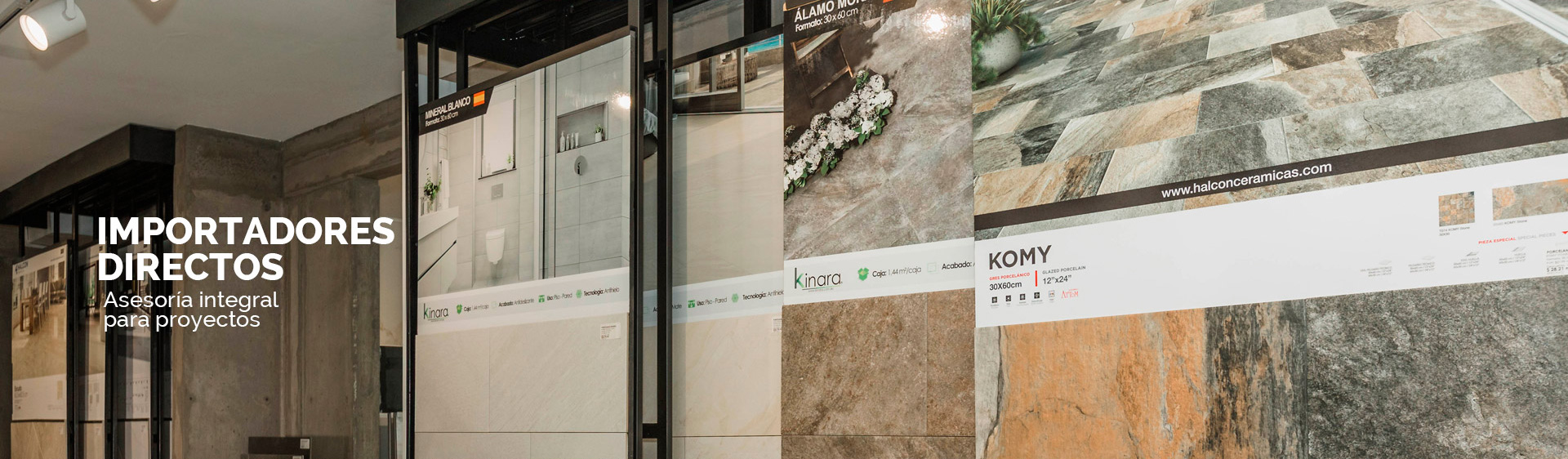 Kinara-importación-distribución-ventas-porcelanato-piedra-cerámica-baldosas-local-comercial-exhibición-Quito-Norte exhibición variedad de porcelanatos piedras decorativas pisos tipo madera