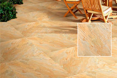 CERAMICA-ANTIDESLIZANTE-QUARTZITA OURO REC 58X58CM Ceramica antideslizante en exterior de casa en garaje