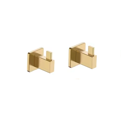 percga tecnic oro cepillado Percha de toallas para baños elegantes
