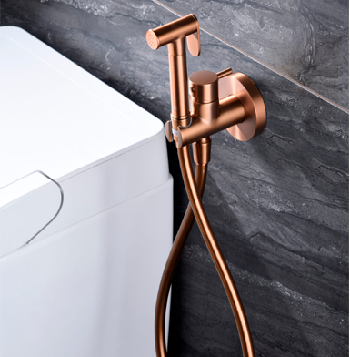 Bide-baño-oro-rosa-cepillado Bide de baño color dorado para baño
