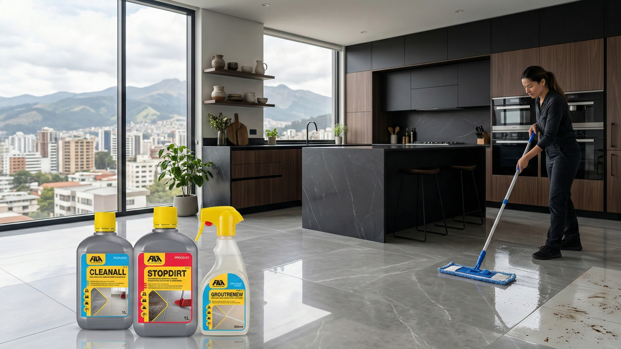 como-limpiar-porcelanato-correctamente-paso-a-paso Productos FILA recomendados por Kinara para limpiar porcelanato correctamente y proteger su superficie