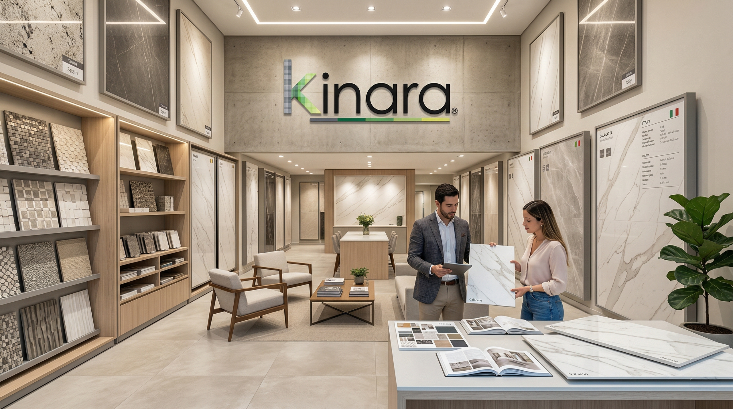 Asesoría profesional en showroom Kinara con porcelanato de alta calidad asesoría en showroom kinara para elegir porcelanato de alta calidad con respaldo y confianza