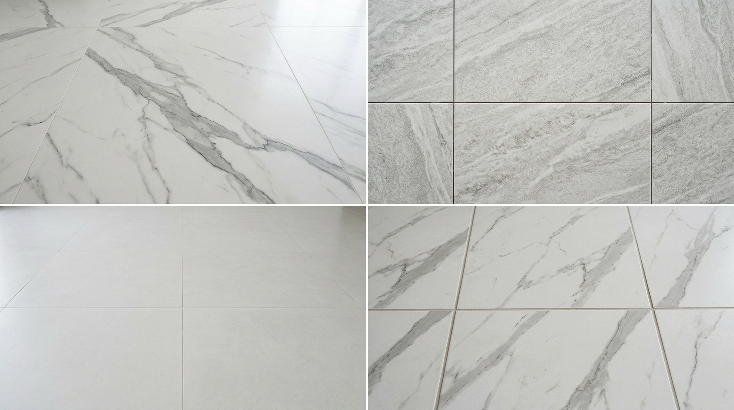 Comparación visual de porcelanato importado vs nacional en diseño y calidad