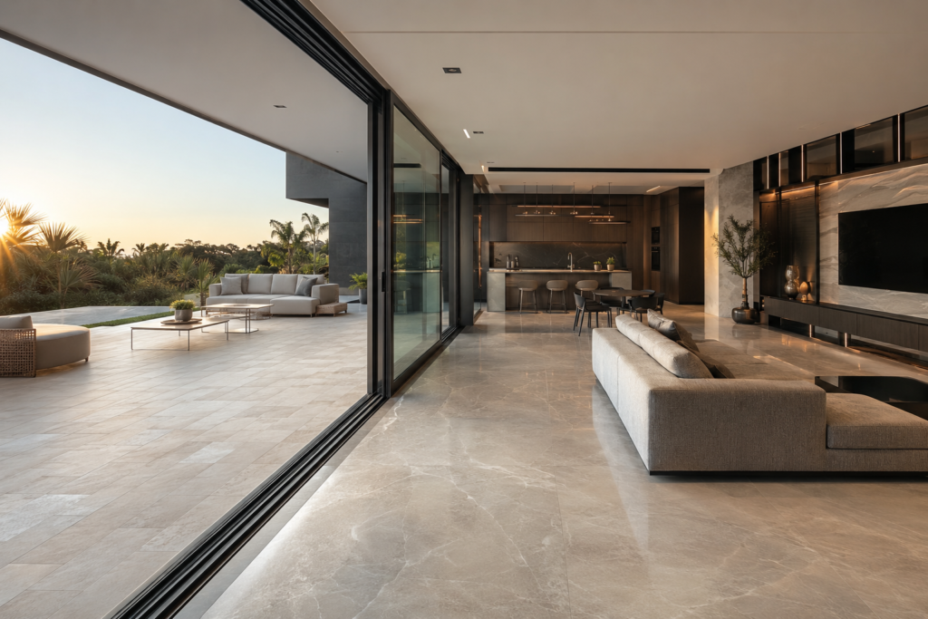 ¿Qué formato de porcelanato elegir según su espacio? Guía práctica entre 60x120, 80x160 y 120x240