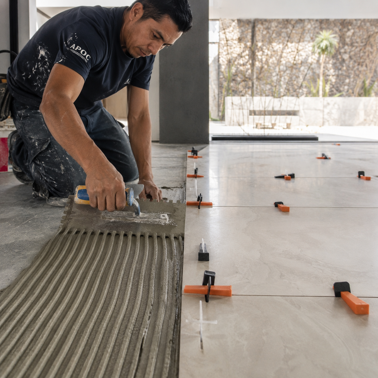 Instalación profesional de porcelanato para máxima durabilidad